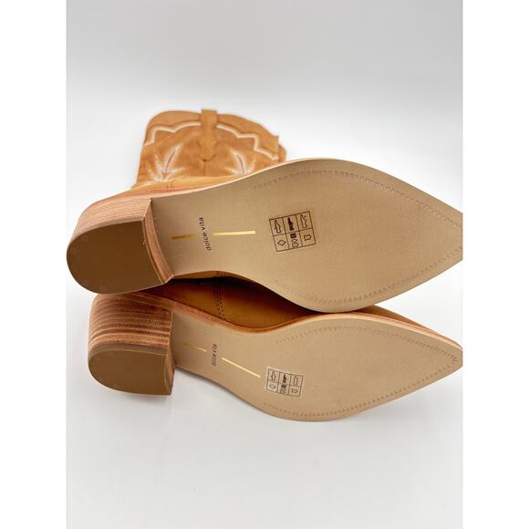 Dolce Vita Shiren Western Cowgirl Boot Whiskey Nubuck Size 9 - Picture 9 of 10